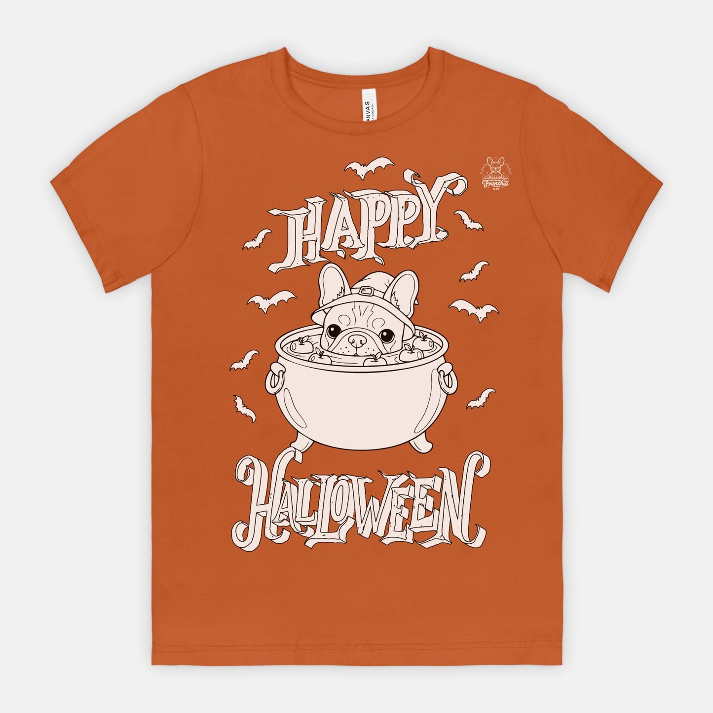 DIY Color-It Bulldog Trick-or-Treat Tee β Halloween Dog Lovers Shirt