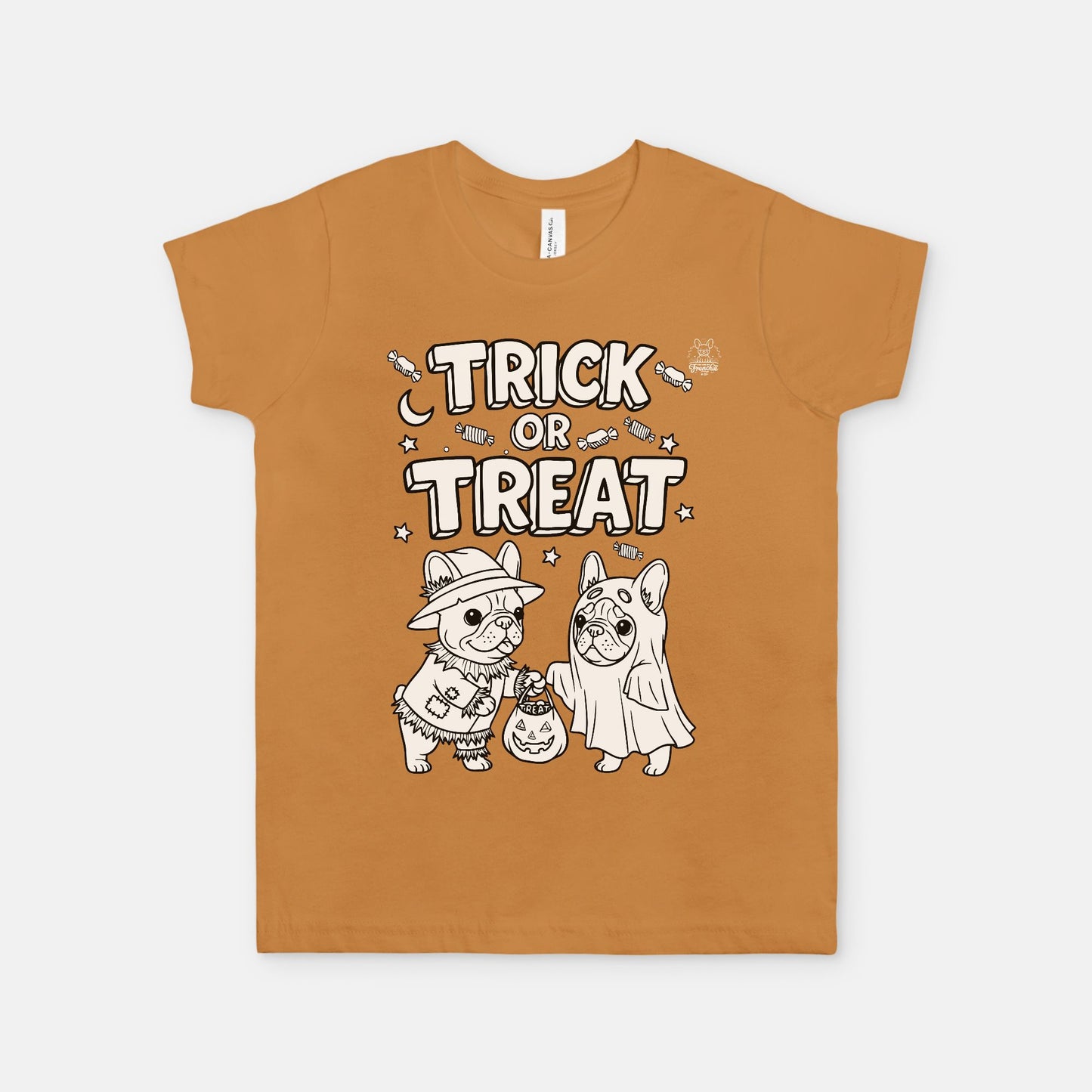 Trick-or-Treat Pups Color-It Tee (Youth, 3 Colors)