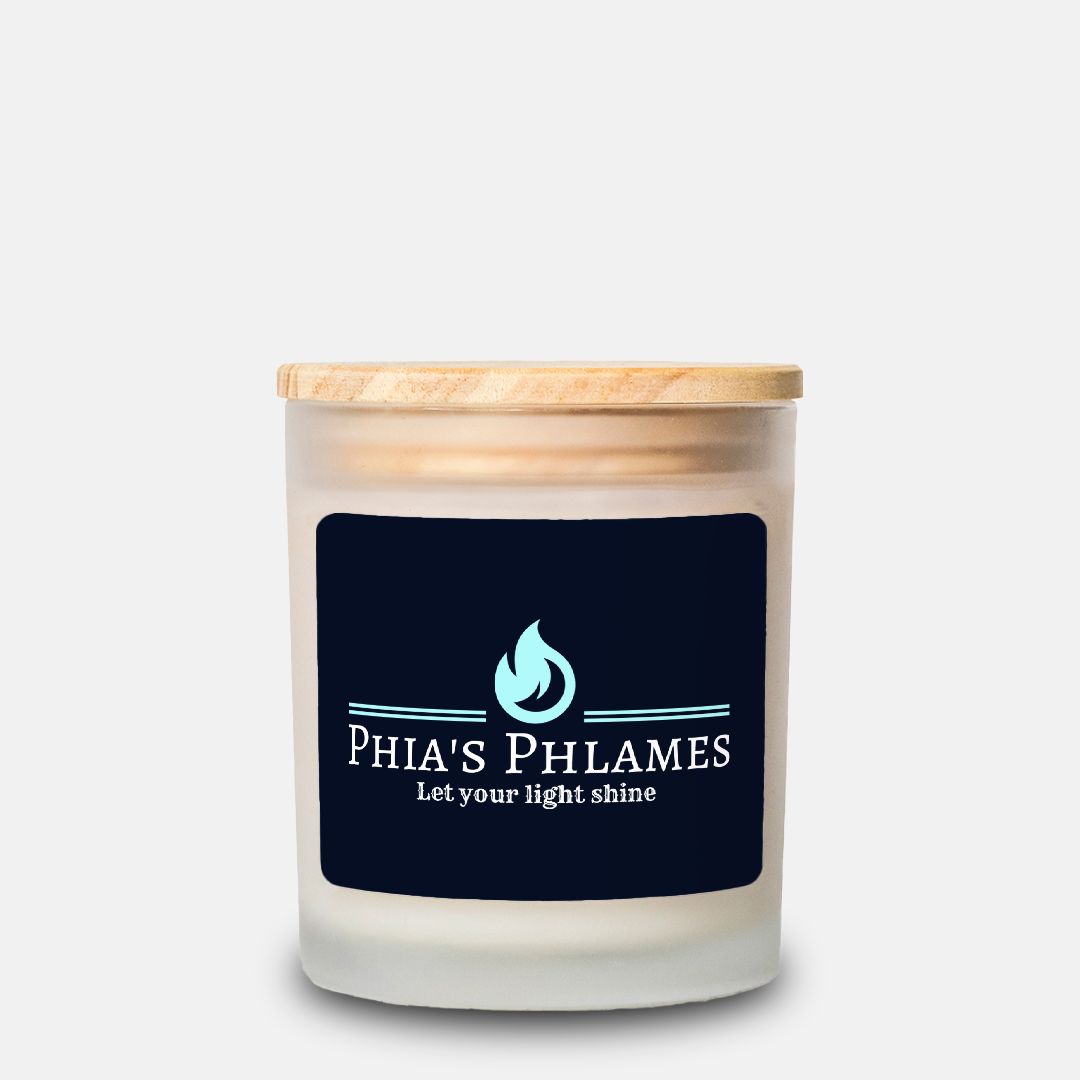 Candle Frosted Glass (Hand Poured 11 oz)