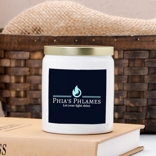 Candle Ceramic 8oz (White)