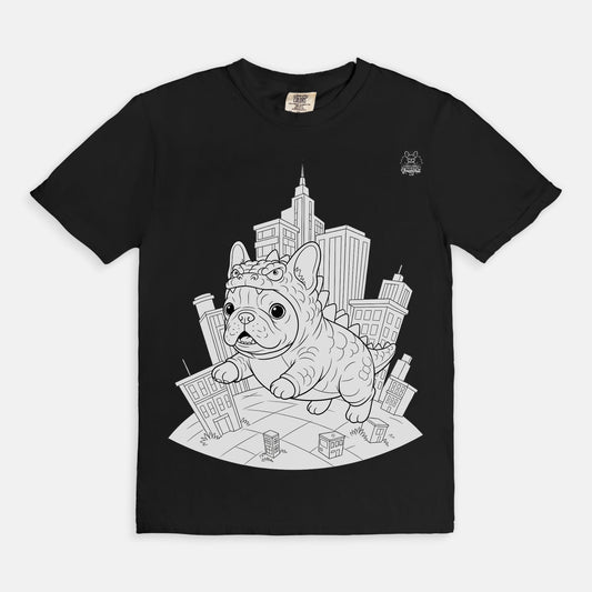 DIY Color-It Godzilla French Bulldog Tee – Premium Vintage Fit