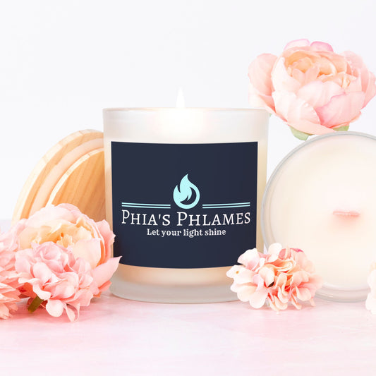Candle Frosted (Pink Wick) Glass